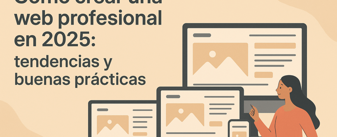 Cómo crear una web profesional en 2025: tendencias y buenas prácticas