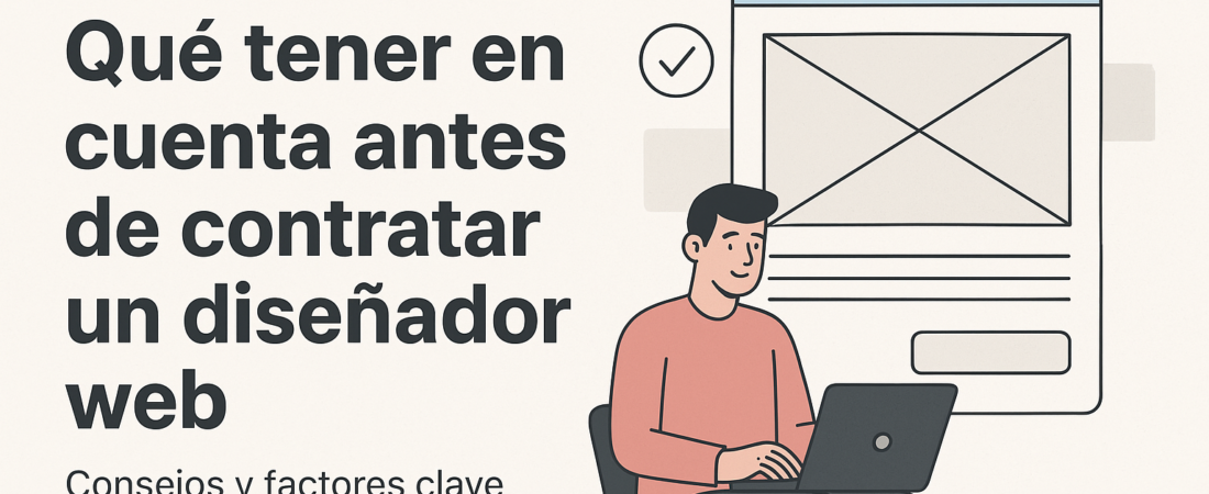 Qué tener en cuenta antes de contratar un diseñador web