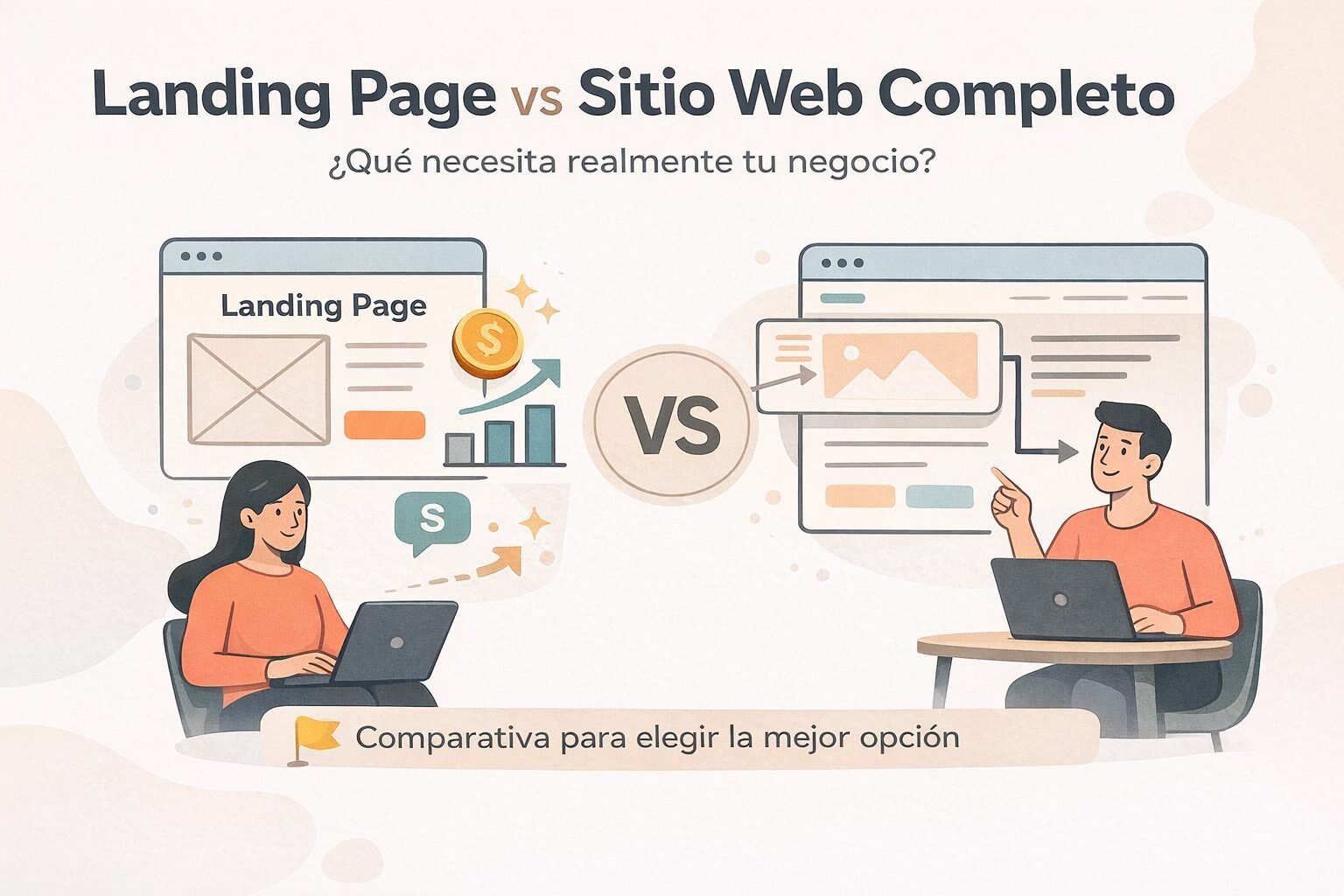 Landing Page vs Sitio Web Completo: ¿cuál es la mejor opción?