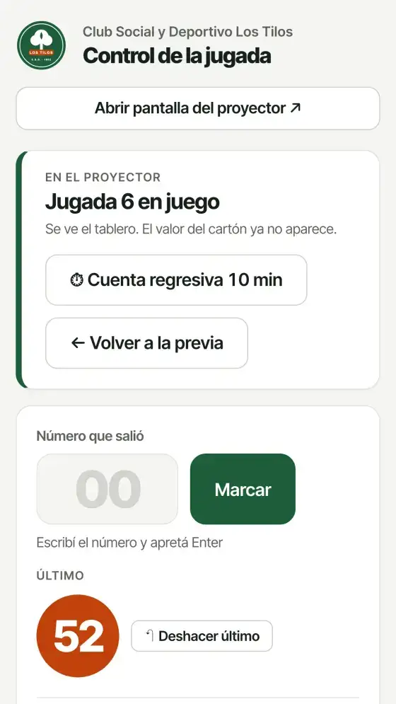 El control de la jugada en el celular