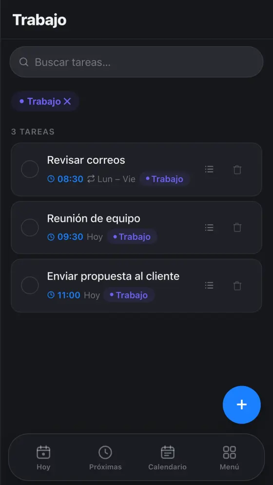 Una etiqueta en el celular