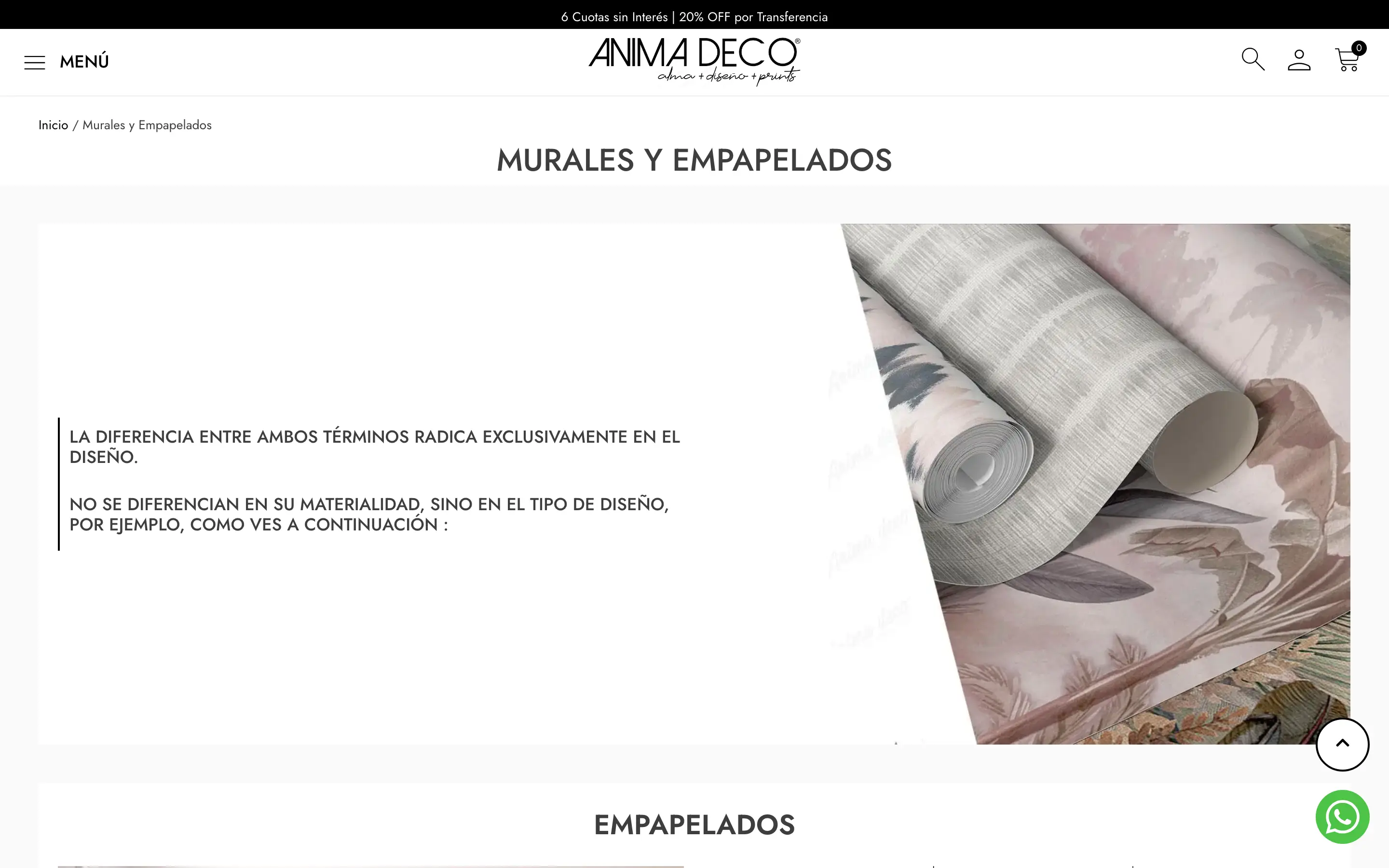 Página de sección · Murales y Empapelados