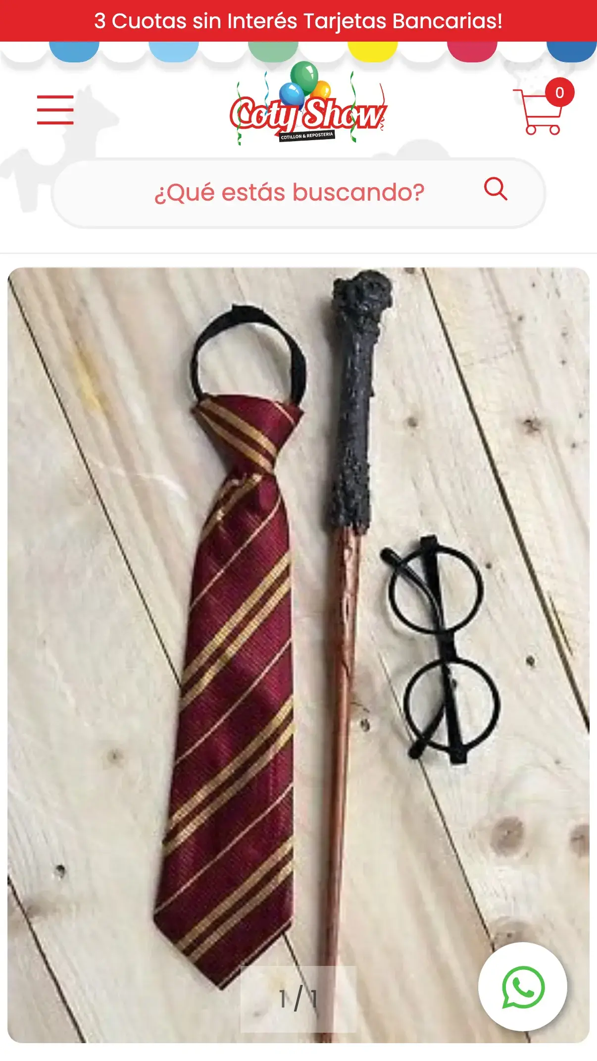 Ficha de producto en mobile · Set Harry Potter 3un