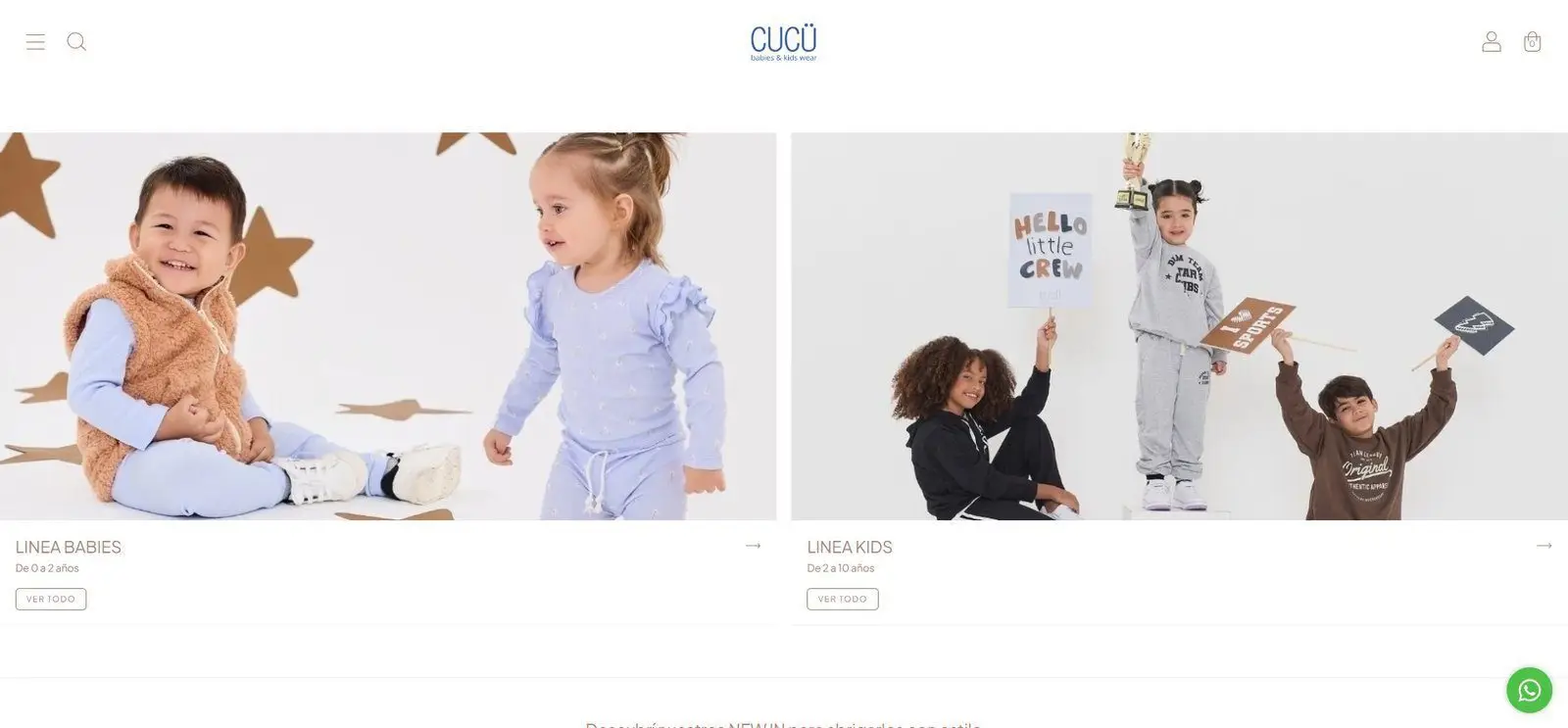 Líneas · Línea Babies y Línea Kids