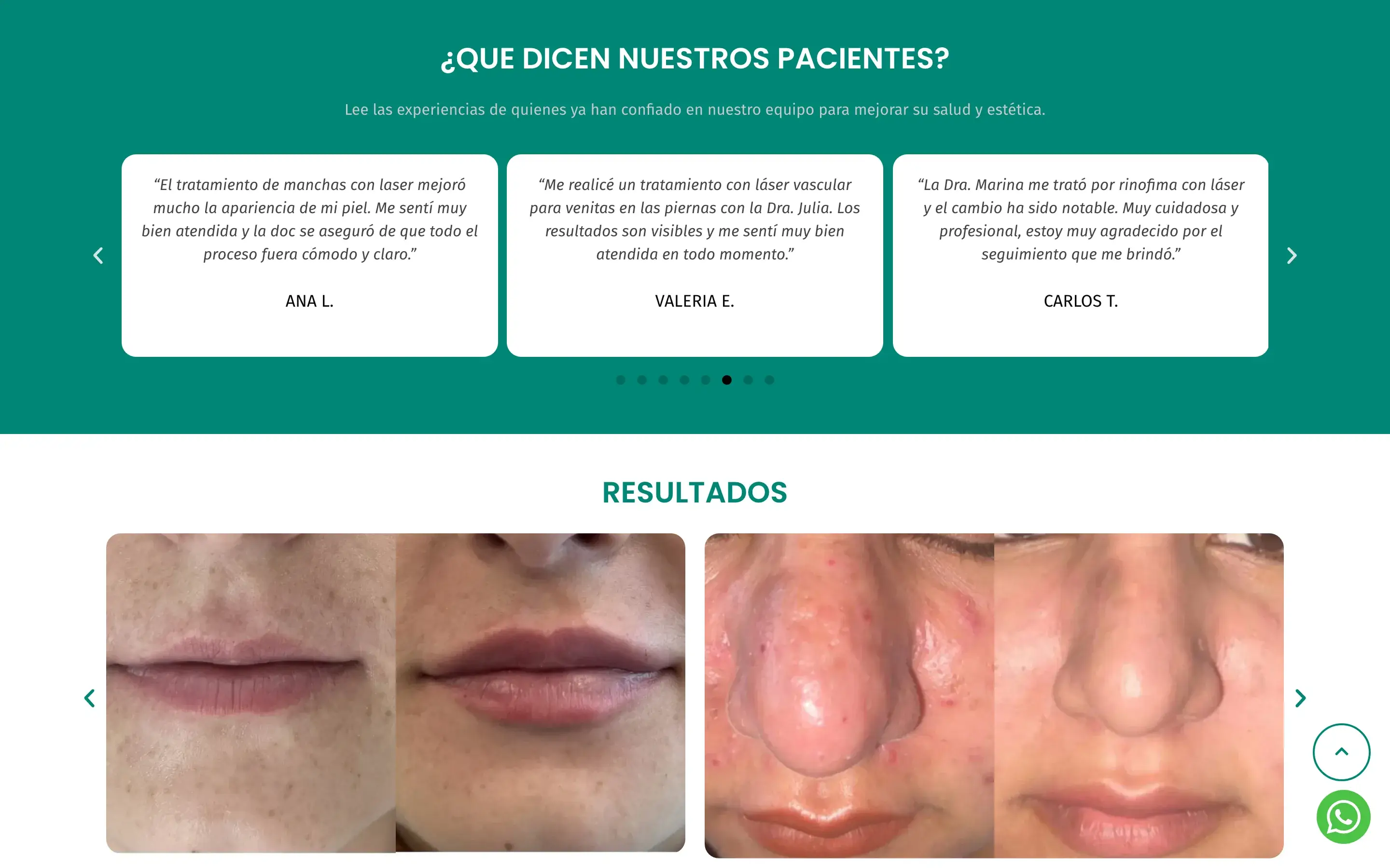 ¿Qué dicen nuestros pacientes? · testimonios