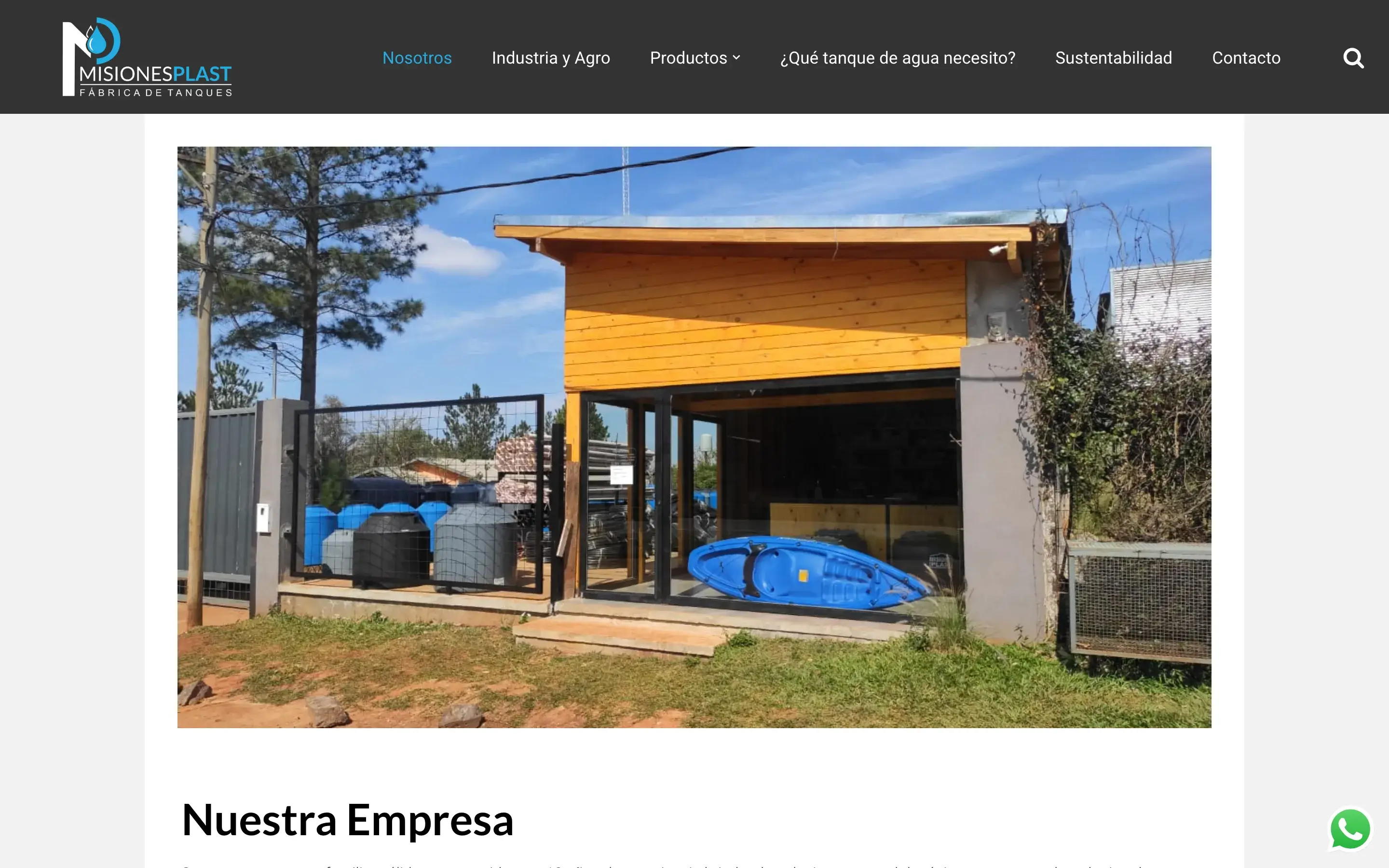La empresa · nosotros, planta MisionesPLAST