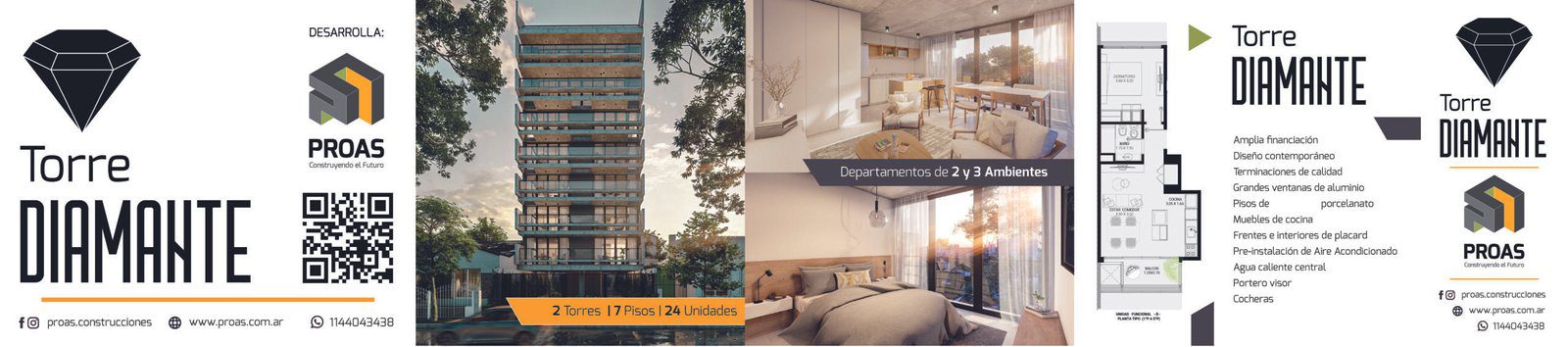 Cartel de obra · Torre Diamante