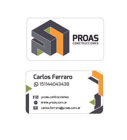 Tarjetas personales · papelería de la marca