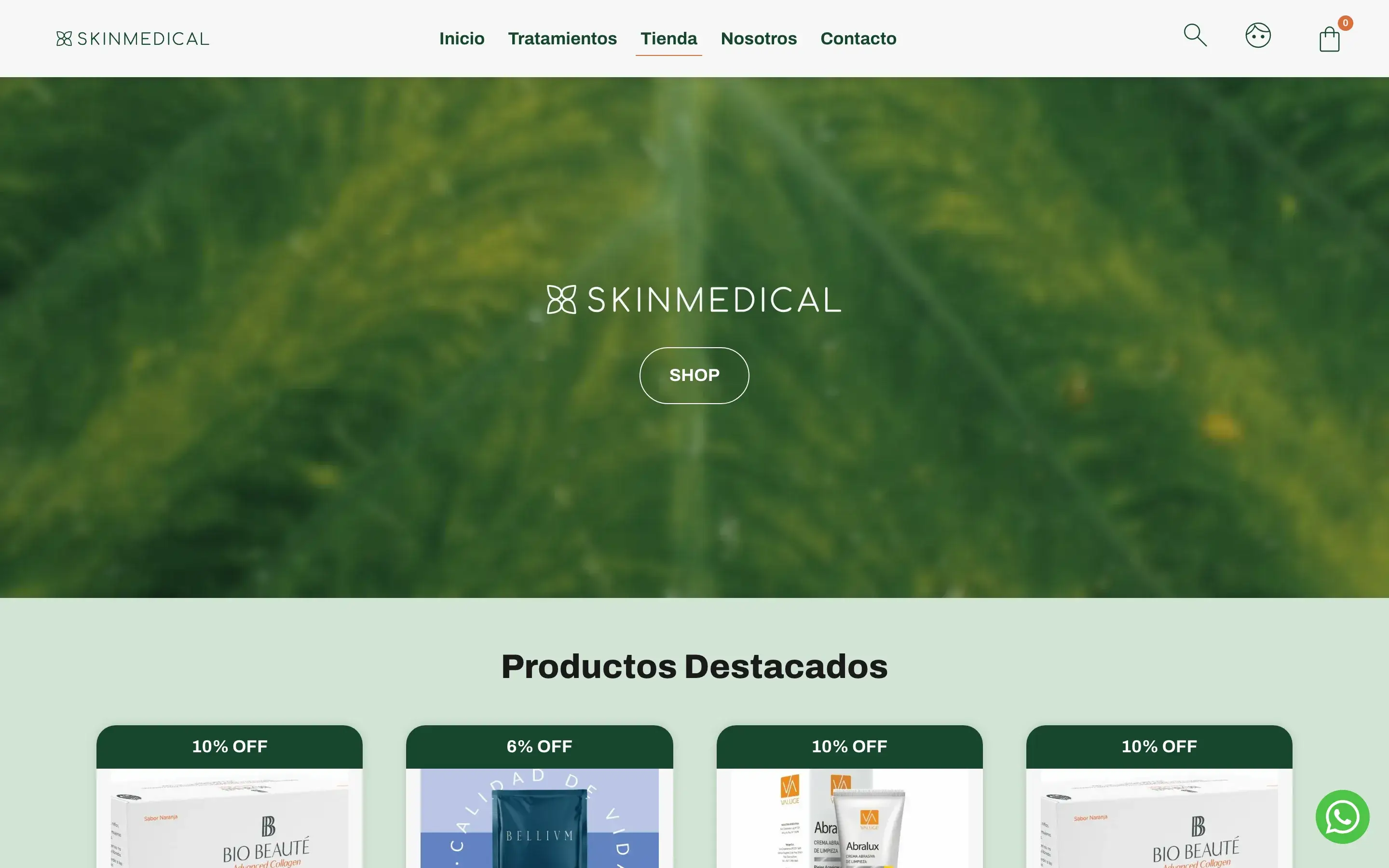 Tienda · grilla de productos